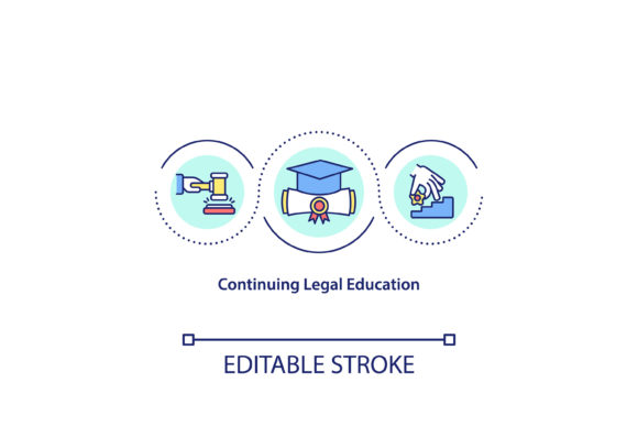 Continuing Legal Education Concept Icon: Graphics & Icons Review