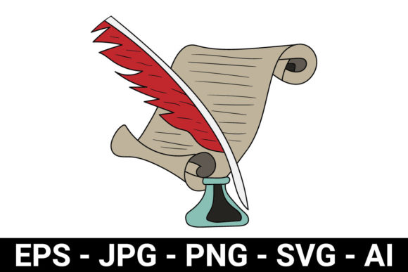 Feather Pen, Paper and Ink – Timeless Graphics for Local Brand Storytelling