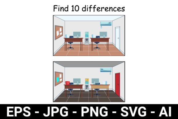 Find the Differences: Toddler Graphics for Teaching Materials