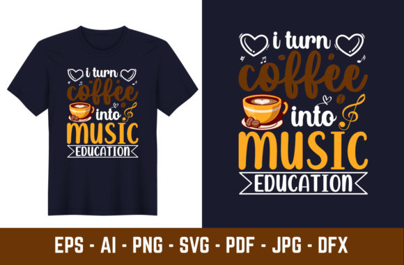 Funny Coffee Teacher T-Shirt Graphics & Designs
