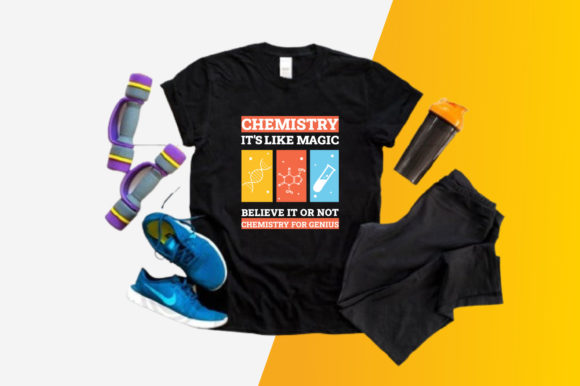 Kids Science School T-Shirt Vector: Playful Graphics for Educational Print Templates