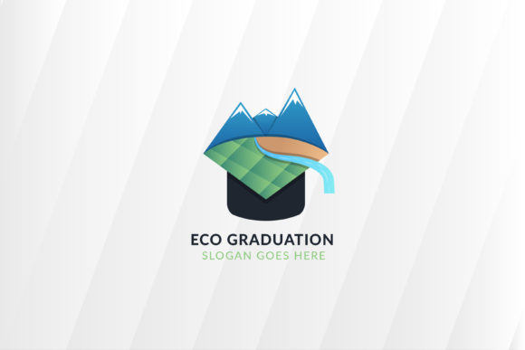 Landscape Graduation Logo: Modern Nature Logos for Crafting & Handmade Business