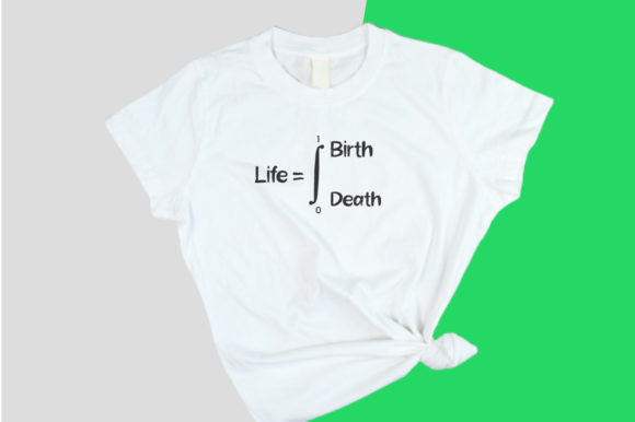 Life Equation Math T-Shirt SVG Design – Clean Graphics for Print Templates & Blog Visuals