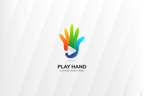 Play Hand Logo: A Vibrant Graphic Design Asset for Playful, Personable Branding