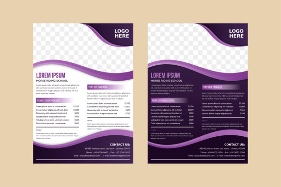 Purple School Wave Vertical Flyer β A Versatile Graphic for Crafting & Print Templates