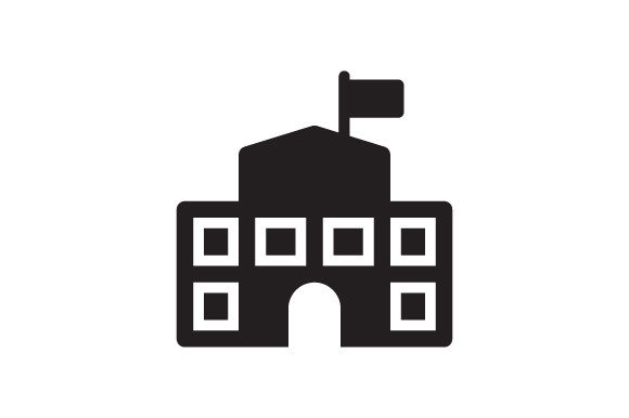 School Building Icon: Graphics and Icons for Editors
