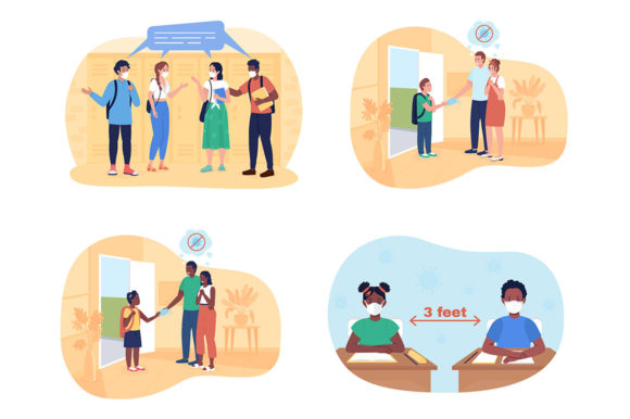 School During Quarantine 2D Illustration – A Versatile Graphic for Crafters & Etsy Sellers