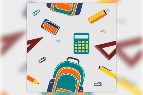 School Stuffs Seamless Pattern: Graphics & Patterns Review