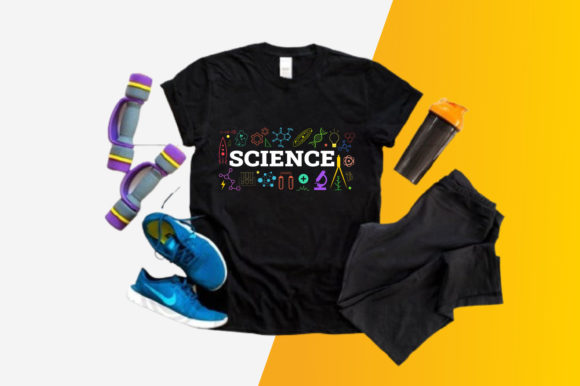 Science College T-shirt Vector Template – Graphics for Print Templates