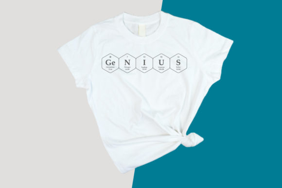 Science Genius T-Shirt: A Versatile Graphic for Print Templates & Branding