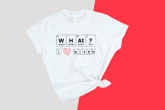 Science Love T-shirt Design – A Versatile Graphics Pick for Print Templates