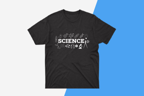 Science School T-shirt Vector Template: Graphics Meets Print Templates