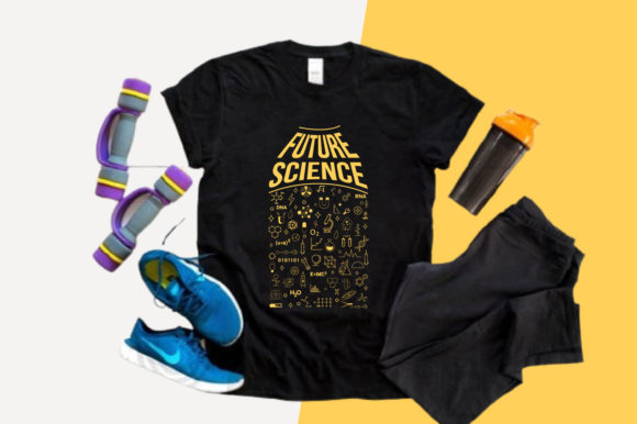 Science T-shirt & Future Science Bottle Graphics for Crafters & Print Templates