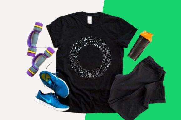 Science T-shirt, Science Circle Tshirt – Clean Graphics for Print Templates