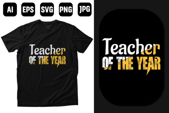 Teachers of the Year T-shirt Design: A Versatile Graphic for Content Publishers & Bloggers
