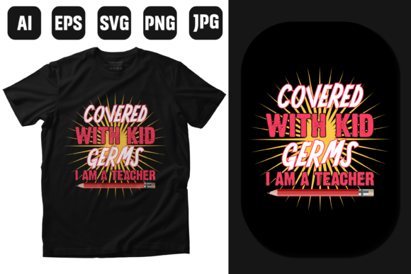 Teachers T Shirt Design Vector: A Versatile Graphic for Print Templates & Digital Sellers
