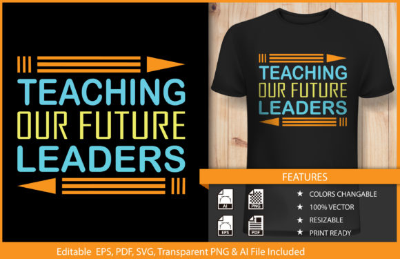 Teaching Our Future Leaders Text: A Bold Typography Design for Modern Brand Graphics
